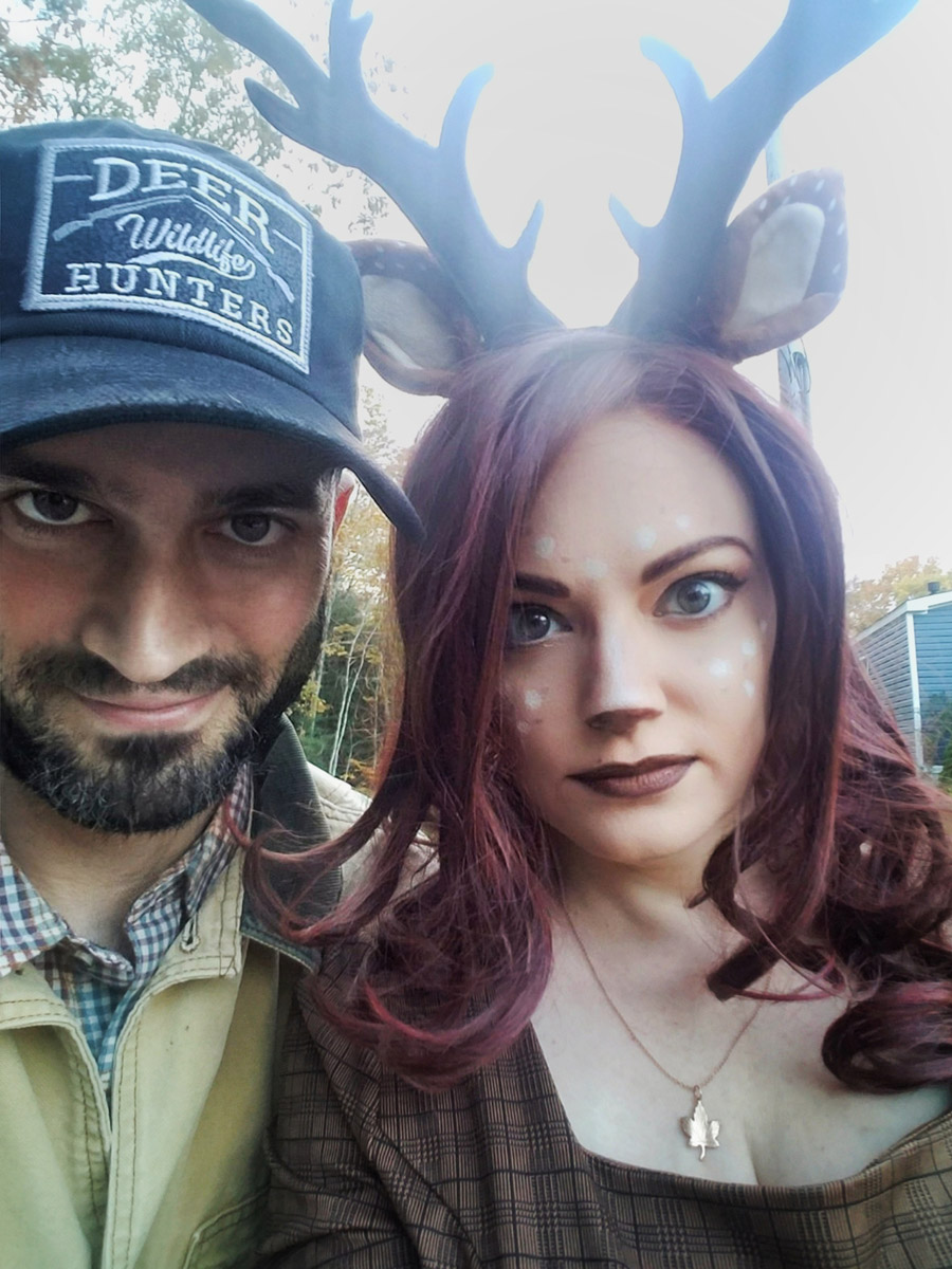 Cory and Jenna as Deer and Deer Hunter